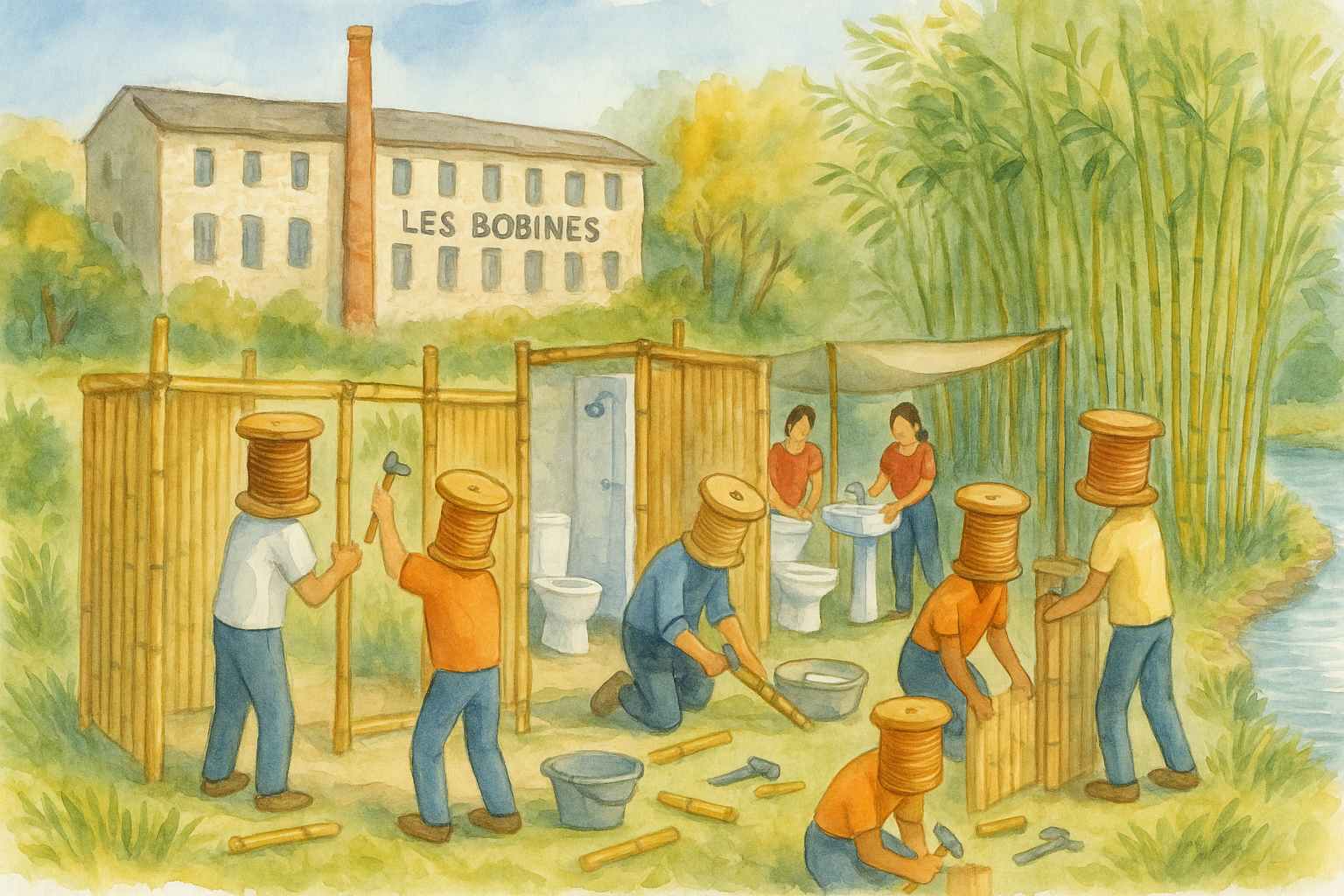 Montage des sanitaires